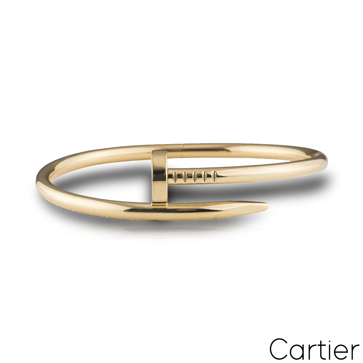 Cartier Yellow Gold Plain Juste Un Clou Bracelet Size 16 B6048216